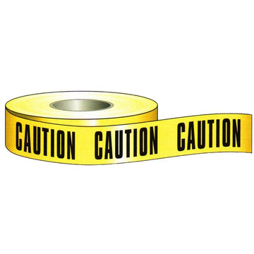 Barricade Caution Tape – 3" x 1000' – High-Visibility Yellow